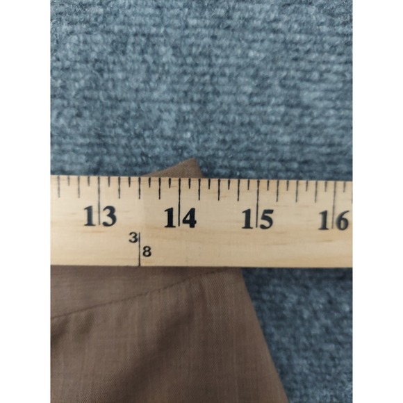 Lafayette 148 Pants 4 Brown Menswear Trousers Wide Leg Flare Career Slacks - Picture 7 of 11